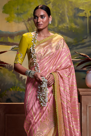 Kimora Thulian Pink Dola Silk Saree